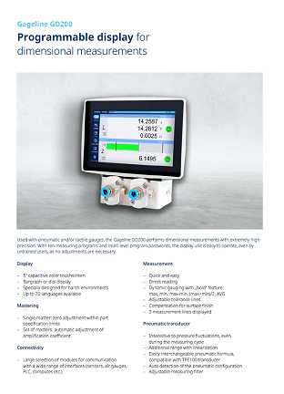 Gageline GD200 Datasheet 2025 04 En
