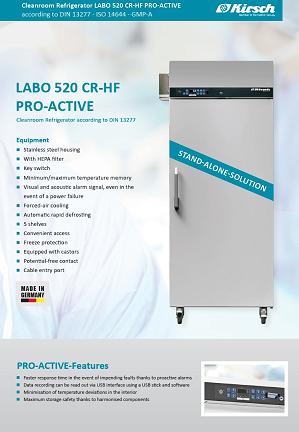 LABO 520 CR HF Pro Active Cleanroom EN